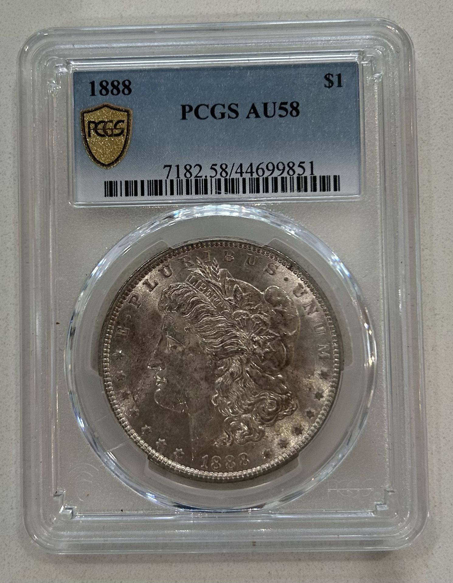 1888 Morgan Dollar PCGS AU58