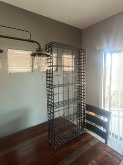 Small display shelf.  18-1/2 wide 41-3/4 tall 5-1/2 deep.