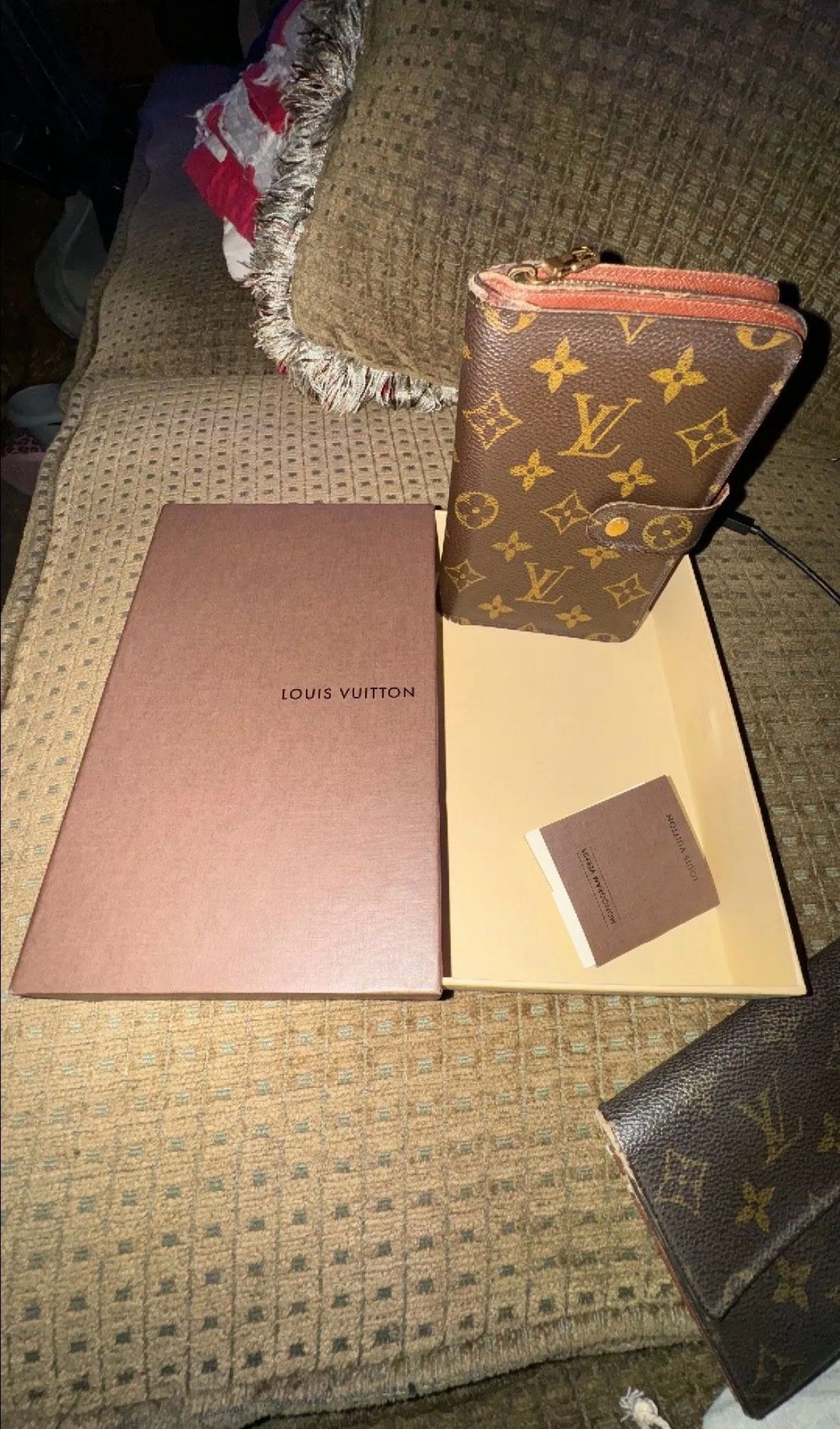 🔥Authentic Lv Monogram Canvas Porte Papier Zipper Wallet W/Box 🔥