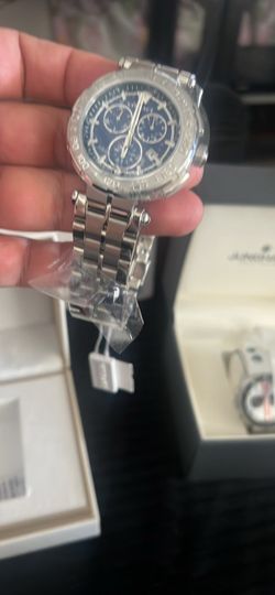 Junghans Chronograph Watch Silver Blue Dial
