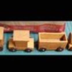 Vintage Wood Train Toy