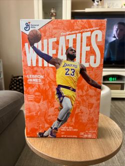 LeBron James Wheaties Box Los Angeles Lakers 15.6 OZ Full Sealed Cereal Box