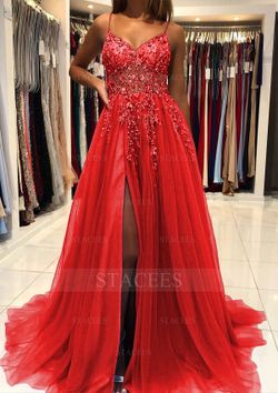 Red formal/prom dress size 2