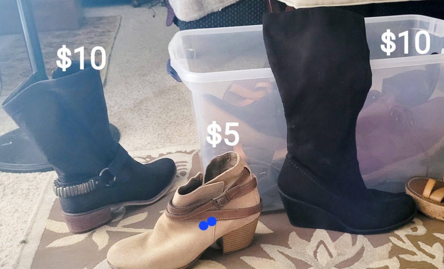 Variety Of Shoes; Sandals, And Boots