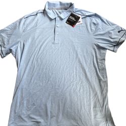 NWT Puma Rancho Polo Blue Bell Heather Golf Polo Shirt Mens Size XXL Performance