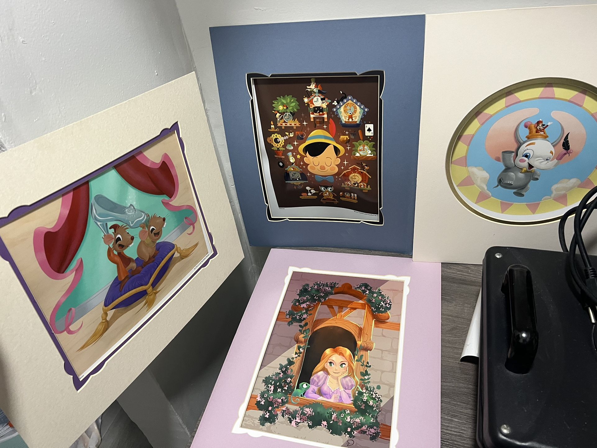 Disney Lithographs X4
