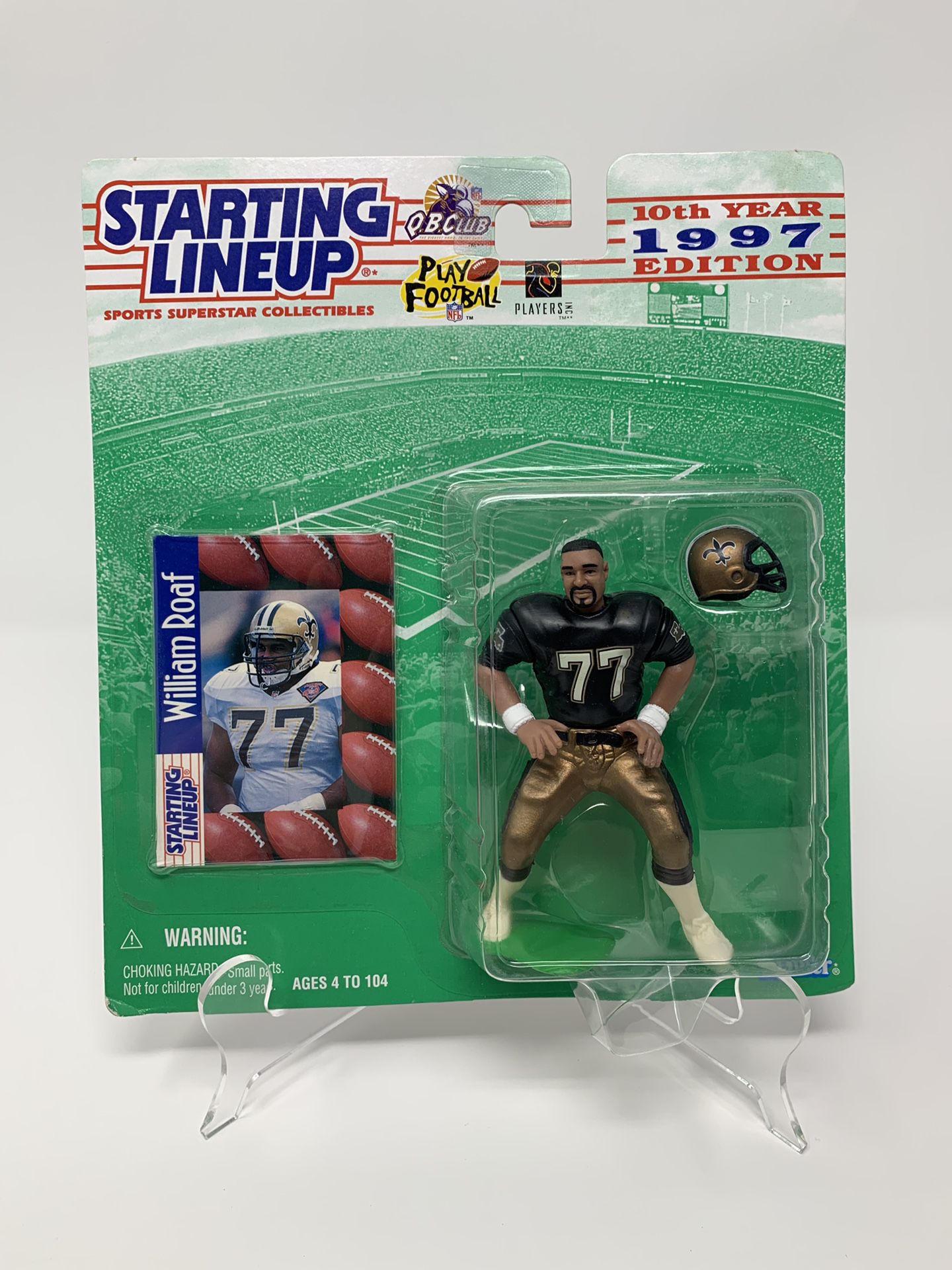Vintage New Orleans Saints Great William Roaf STARTING LINEUP ACTION FIGURES (1) [Brand New]