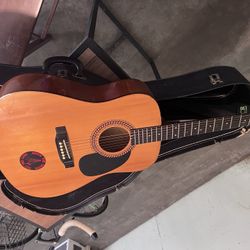Horner Acoustic Guitar And Hard Case