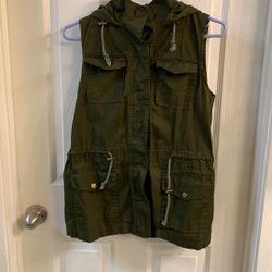 Cotton Olive Green Women’s Vest With Good