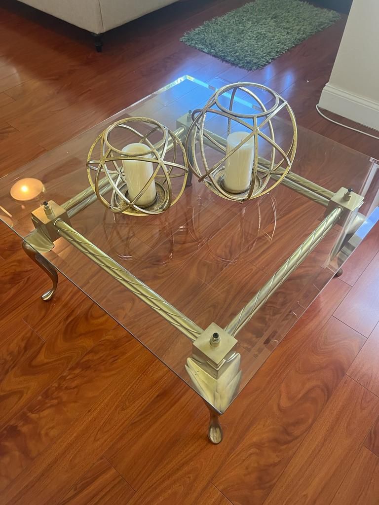 Elegant Glass Table Set for Sale