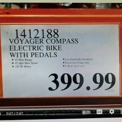 Voyager compass electric bike clearance