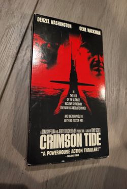 🚢📼 Crimson Tide VHS – Denzel Washington & Gene Hackman – Tony Scott Action Thriller