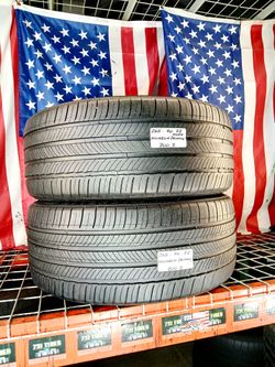 🎁 2 USED TIRES 265/40ZR22 MICHELIN PRIMACY TOUR GRAND TOURING TOTAL PERFORMANCE 2654022