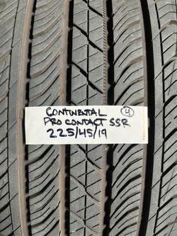 Pair of RUN-FLATS 225/45/19 Continental ProContact SSR for BMW, 330,340 and 440