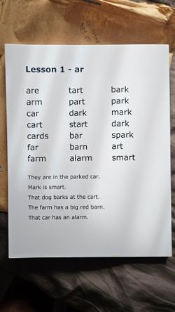 Children learning reading Jim Yang Cards