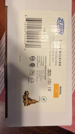 Wilkins 600XL 1”