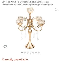 Gold candelabras