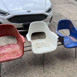 Vintage Fiberglass Bowling Chairs