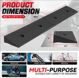 Rise Rubber Incline Ramps 38.6 L in. x 5.9 W in. x 2 H in.