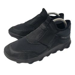 ECCO MX  Fluid Form Charcoal Black Leather Mid Shoes EU 40/Mens 6-6.5/Womens 9.5