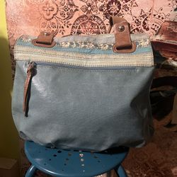 Fossil sky blue bag
