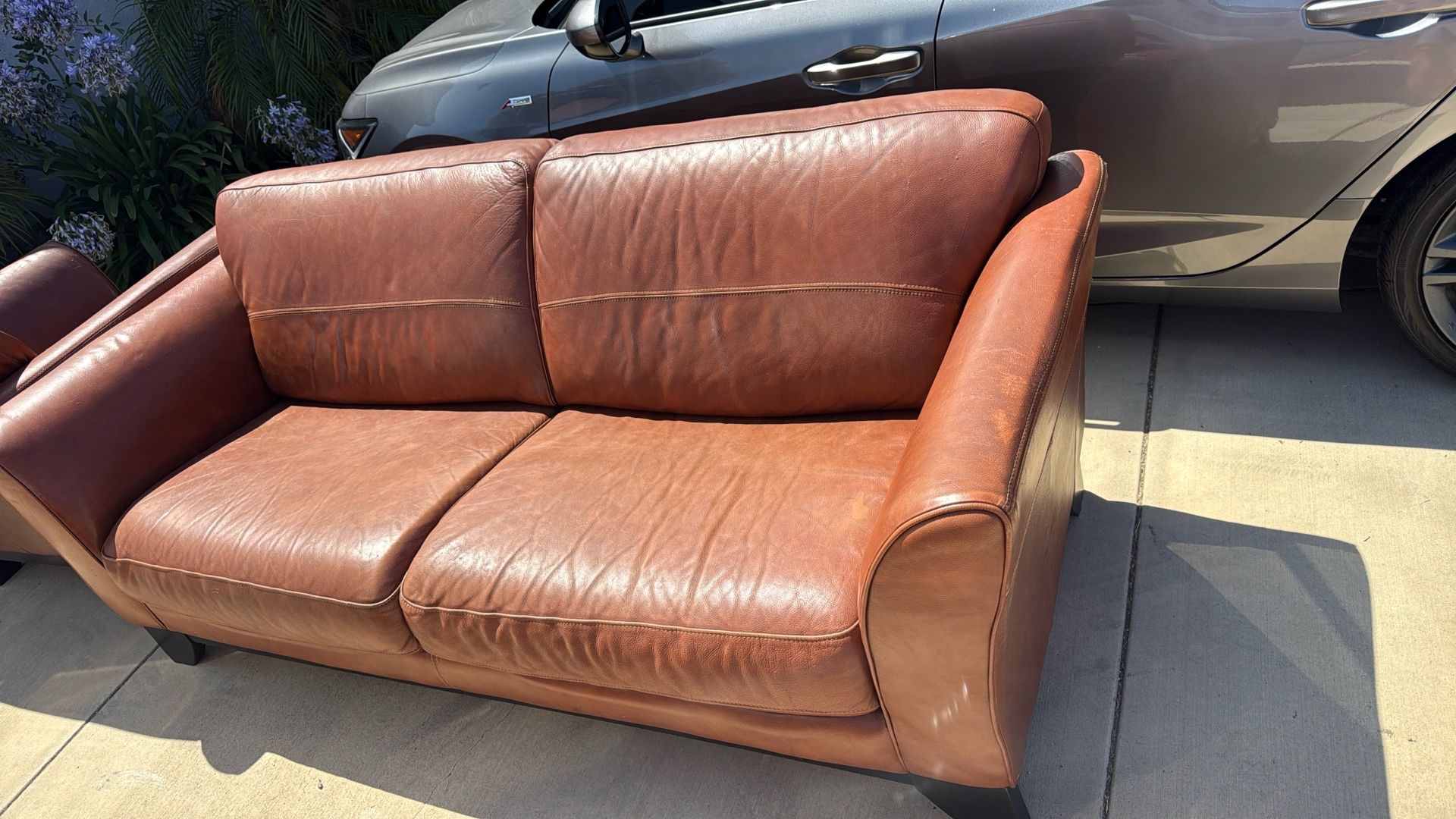 Leather Sofa Set