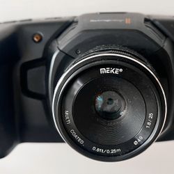 [LIKE NEW!] Blackmagic Pocket Cinema Camera 4K + Lens + 12v Charger
