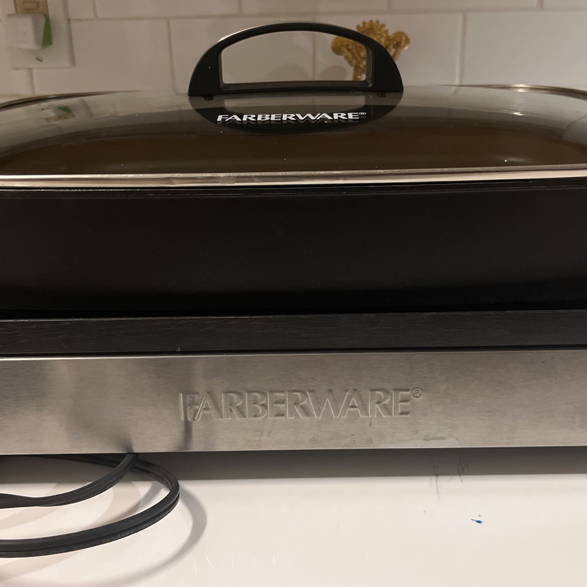 Farberware Royalty 3-in-1 Black Skillet, Grill & Griddle Cooking System