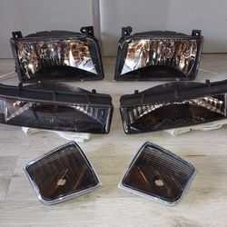 1992 to 1996 Ford F-250 F-350 Bronco Headlights Luces Micas Calaveras Faros Focos Luz Light