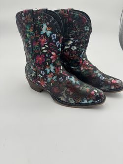 Roper Ingrid Floral Boot Metallic 