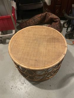 Rattan coffee table
