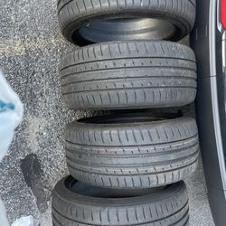 SET OF 4X BRAND NEW DUNLOP TIRES 245/40/18 new were 1500 look in pics 100% TREAD made in 2024