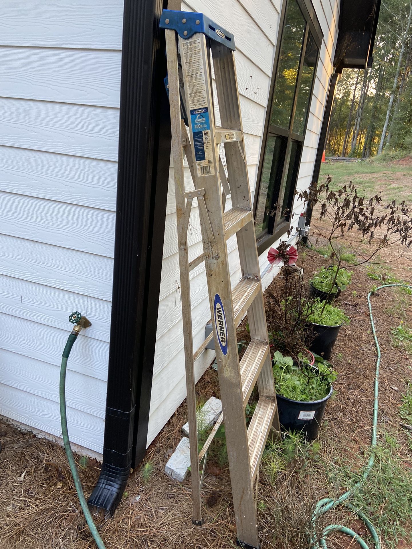 werner aluminum 6ft ladder 250 Lbs