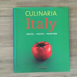 Coffee Table Decor Book Culinary Italy Hardcover Heavy 