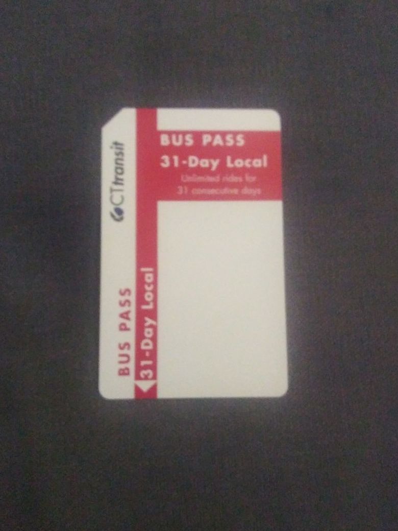 31 Day Bus Pass. The Bus Company Sells Them For $63