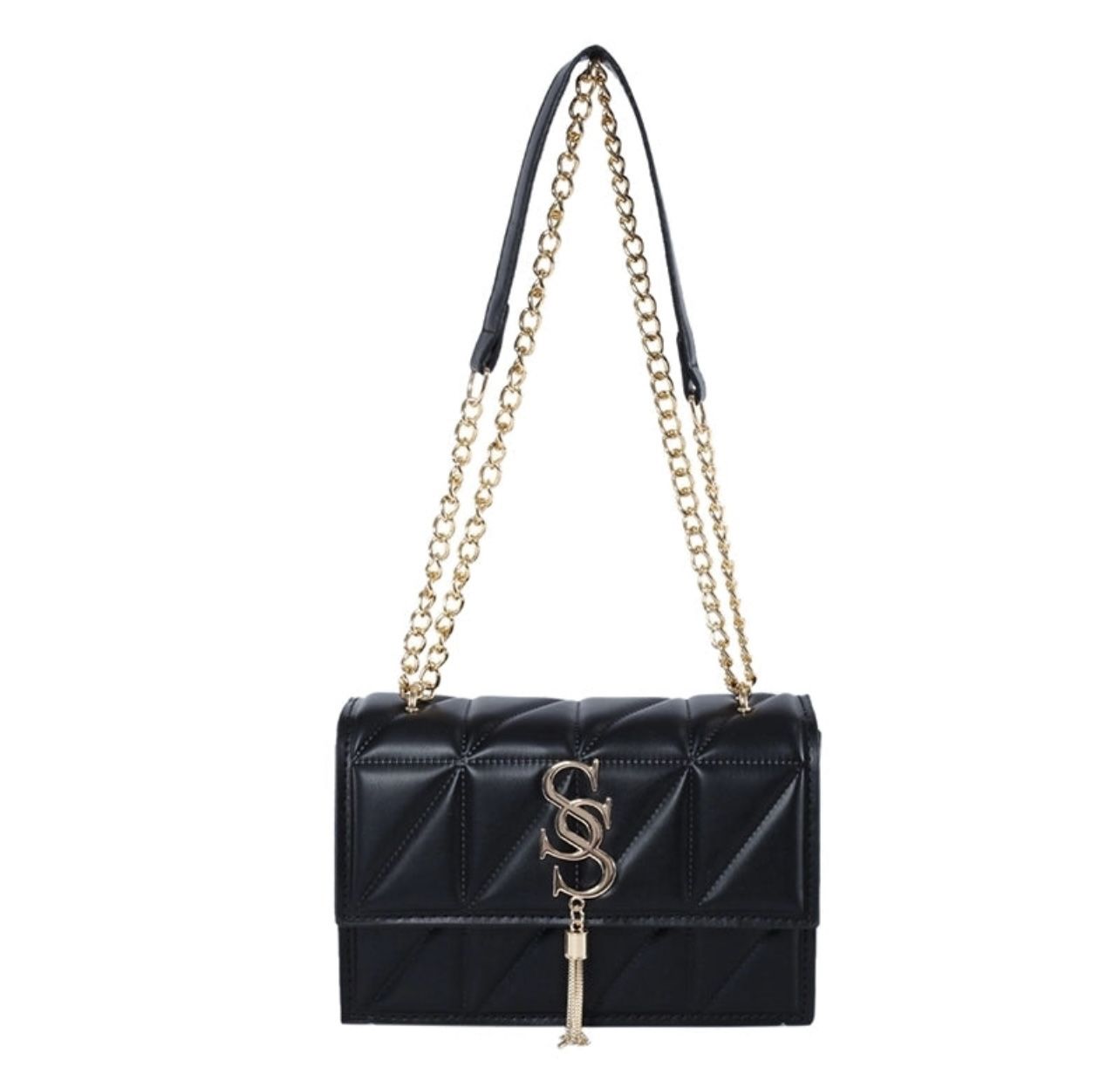 Women's Pu Leather Solid Color Basic Square Flip Cover Shoulder Bag