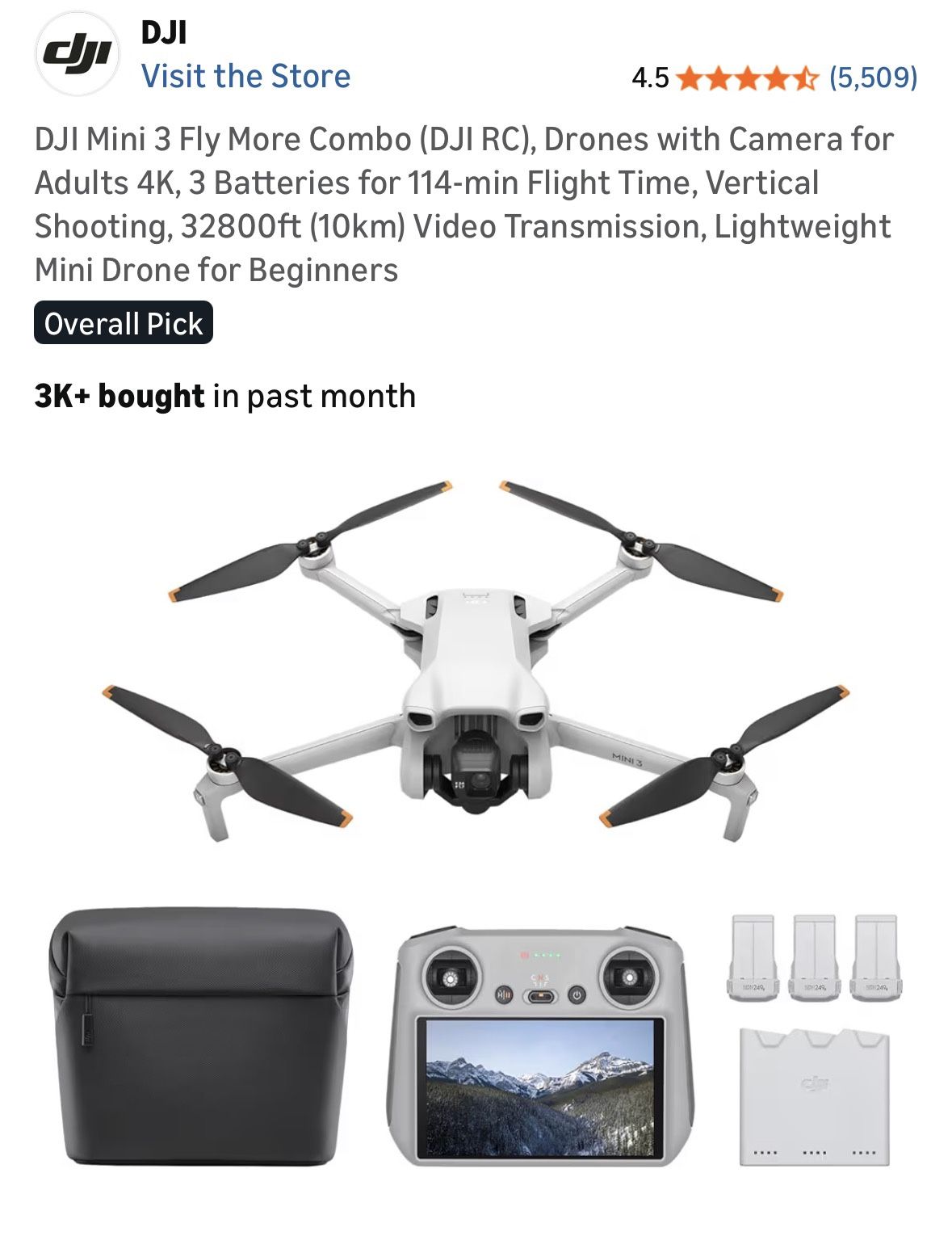 Drone DJI mini 3 Pro