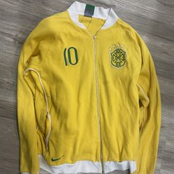 Brazil National Team Ronaldo Nike Vintage Real Jacket Zip XL Soccer Futbol Mundial