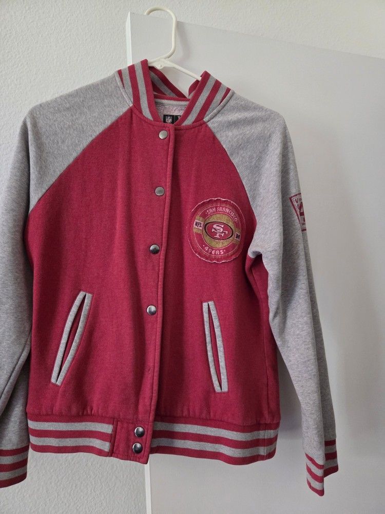 Women's 49ers Letterman Style Jacket