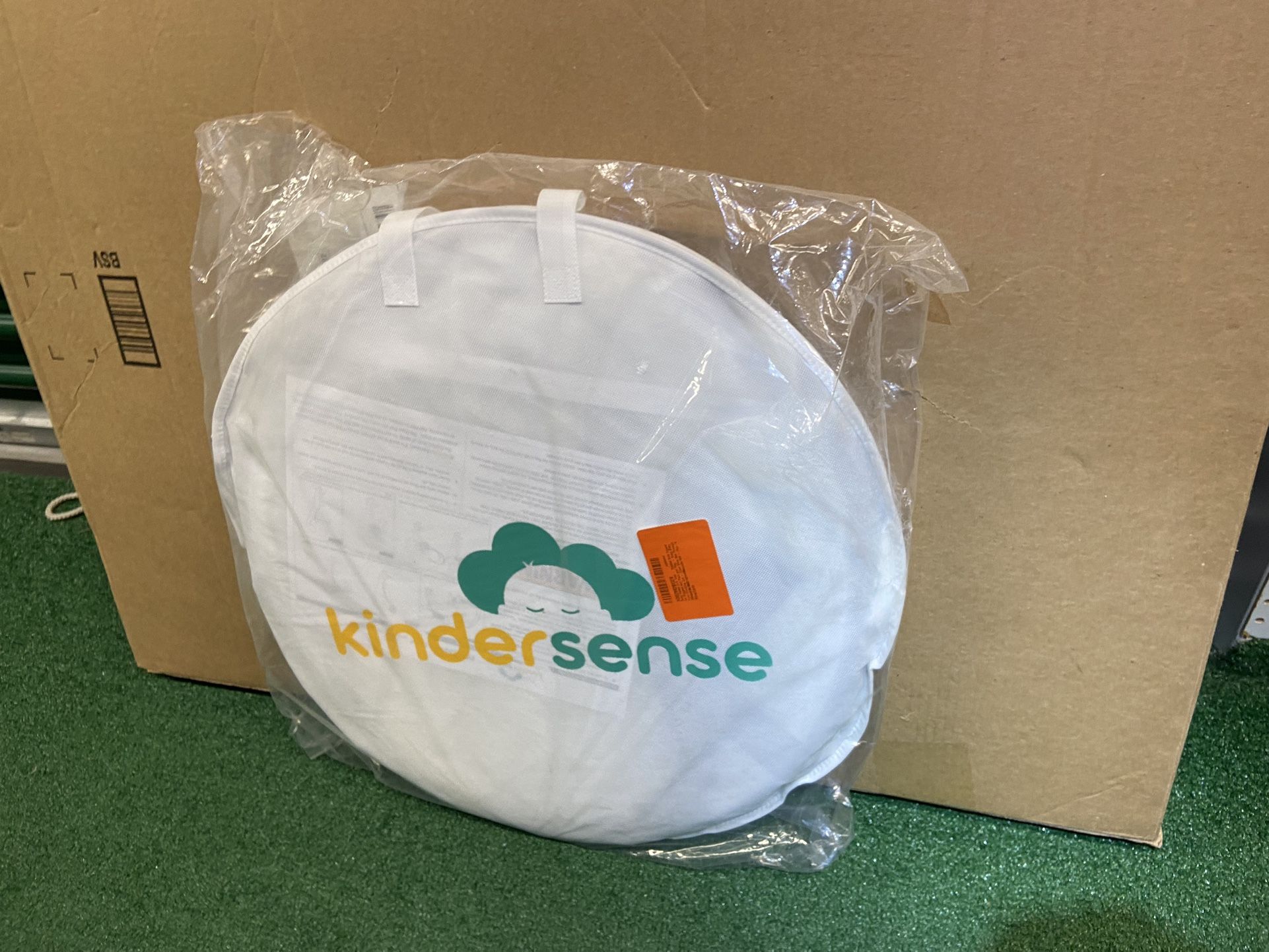 KinderSense - Baby Safety Crib Tent - Premium Toddler Crib Topper to Keep Baby from Climbing Out - See Through Mesh Crib Net - Mosquito Net - Pop-Up 