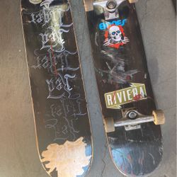 Skateboard With New Deck