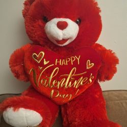 Sweetheart Teddy Bear Valentine 2022 Red Heart Anniversary Gift Collectible 14"
