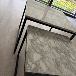 Marble Nesting Coffee Tables – Like New