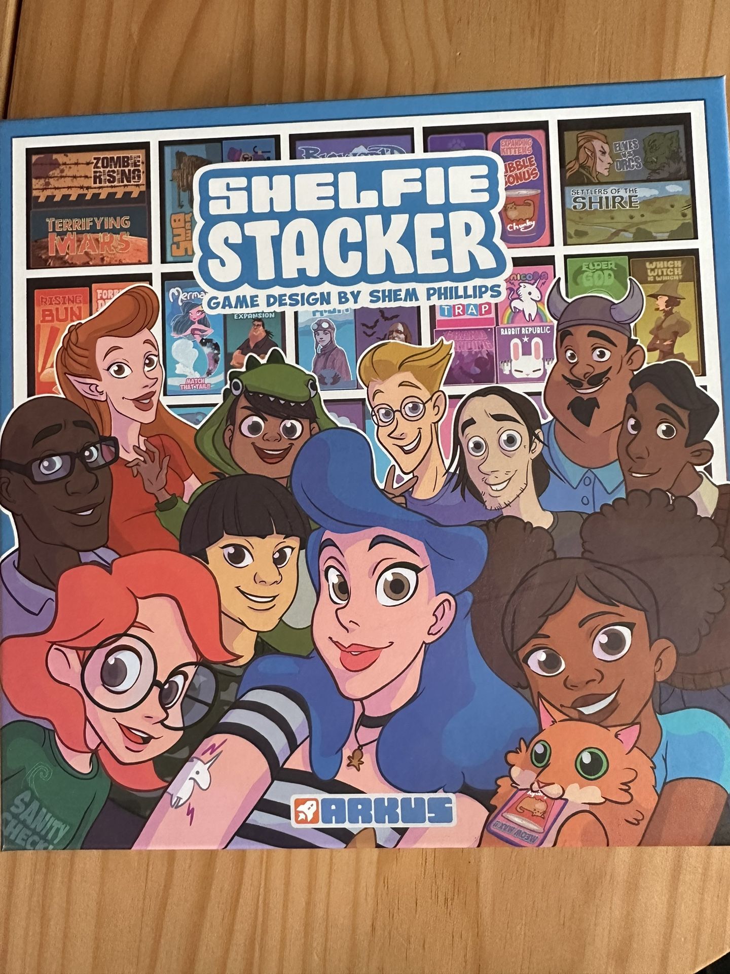 Shelfie Stacker Board Game With Expansions