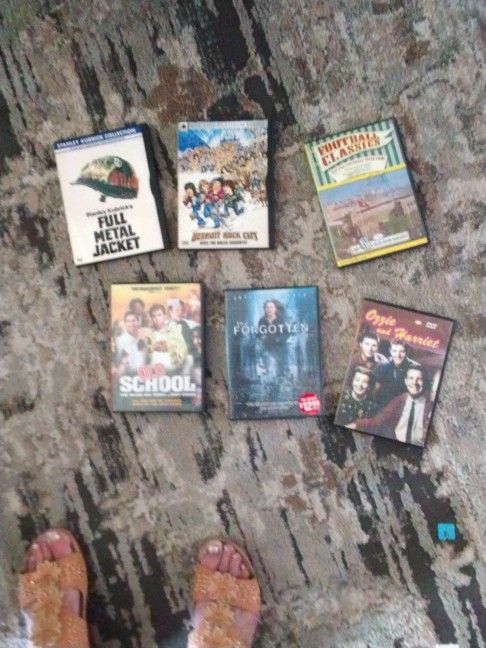 6 DVDs 25.00