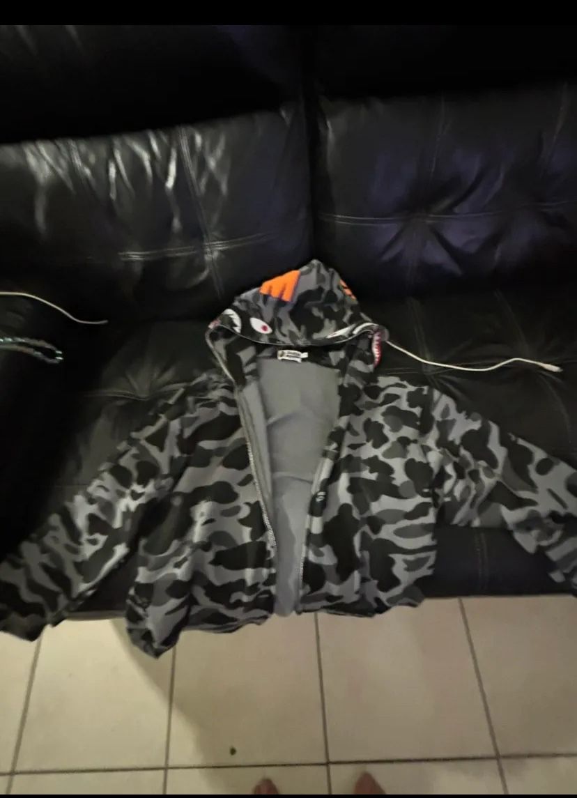 Gray Bape Hoodie