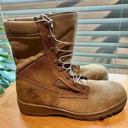 Men's Belleville 550ST USMC Hot Weather Steel Toe Boots EGA, Size 14