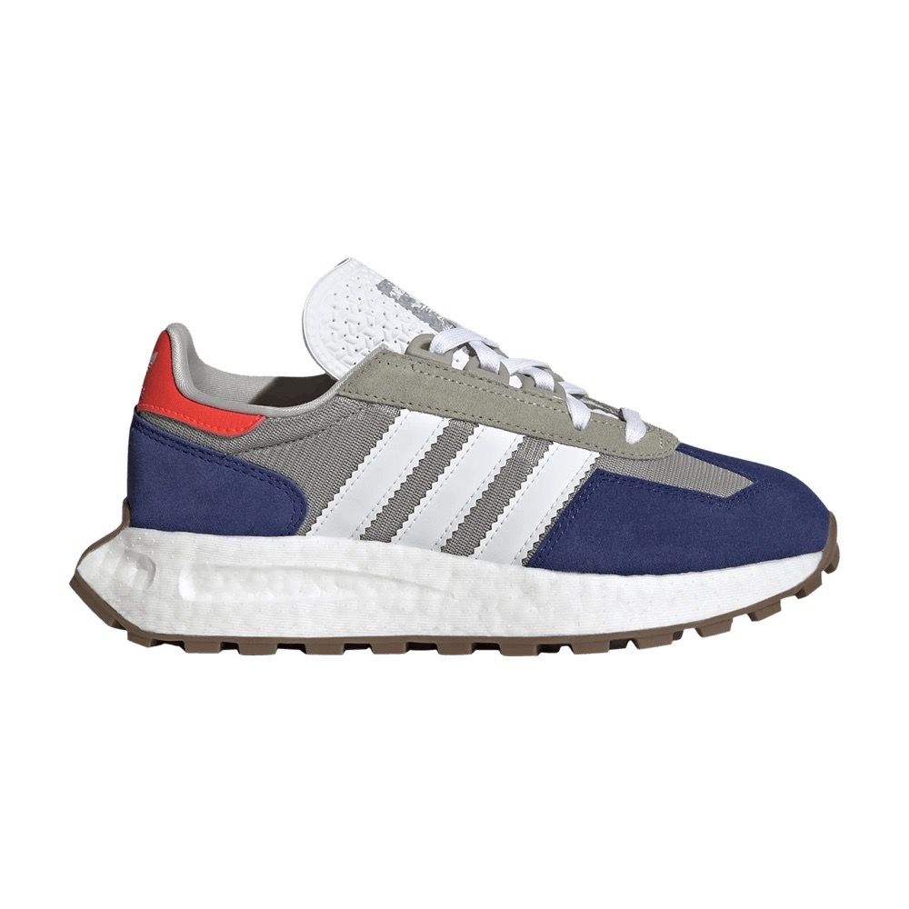 Adidas Retropy E5 sneakers in the Feather Grey and Victory Blue colorway size 11.5