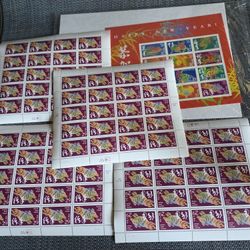 Happy New Year USA Stamps.