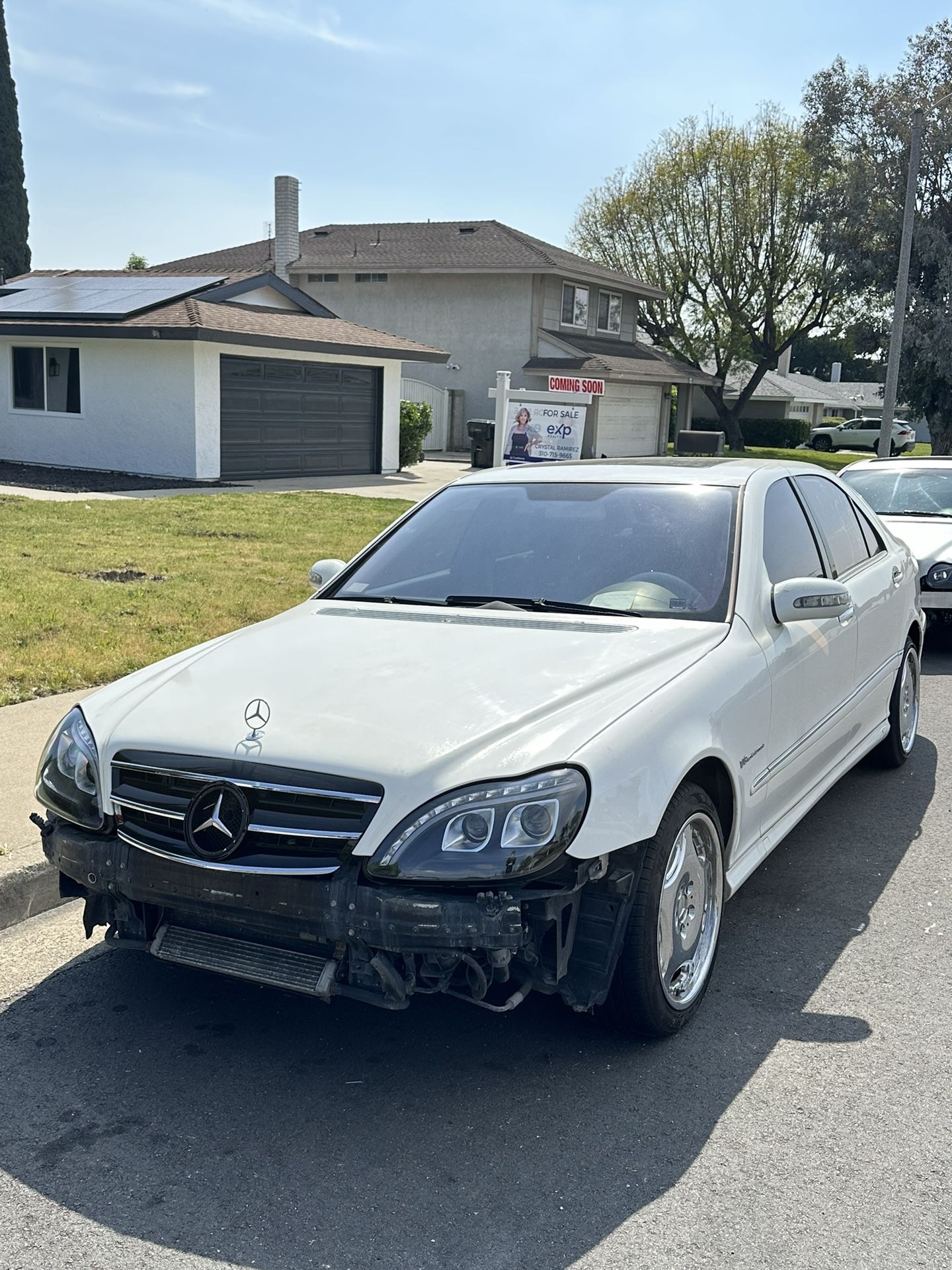 Mercedes Benz AMG 55k M113k Body Part Out Bumpers Side Skirt M112k Intake System Kit Panel Part Out S55 C32 W203 S C Class W220 Headlights Taillight